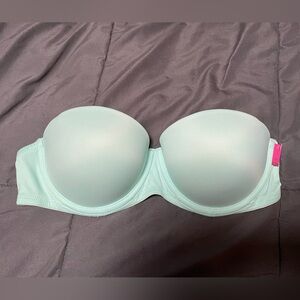 PINK Victoria's Secret Mint Push Up Strapless Bra